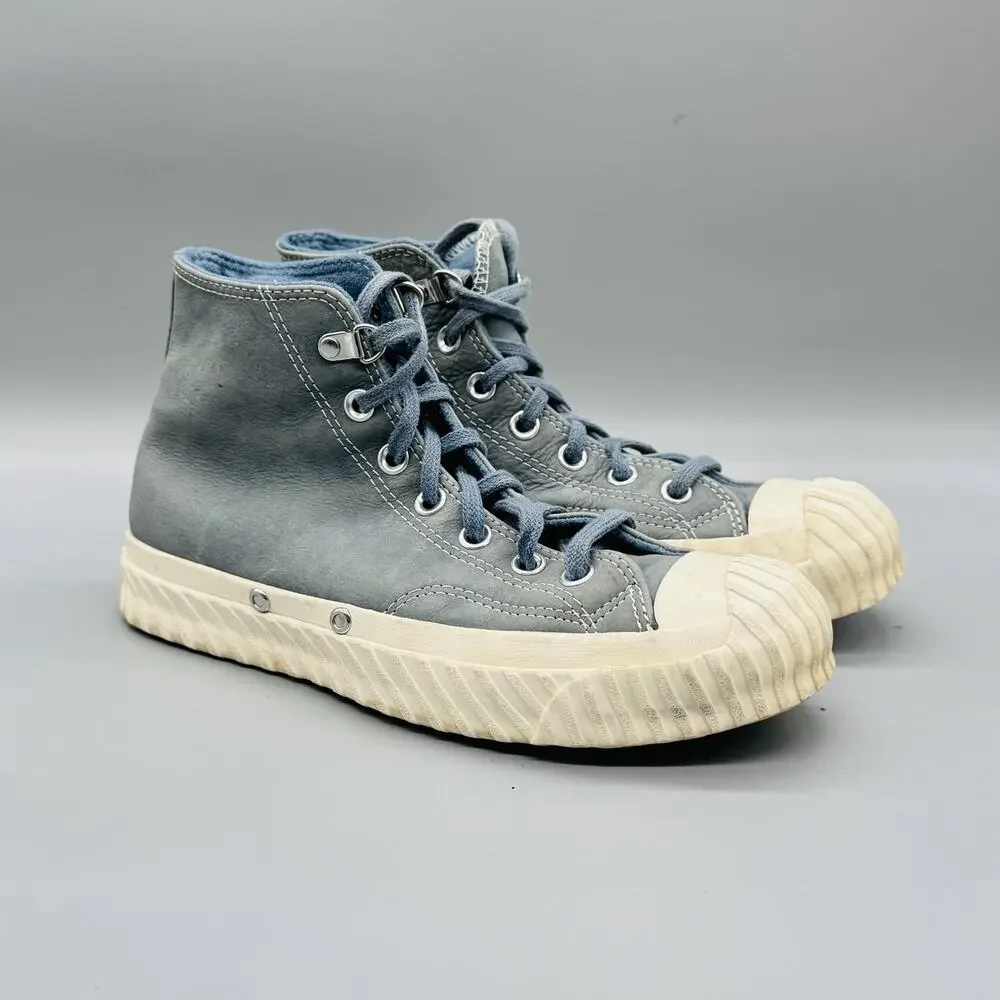 Converse Shoes Womens 7.5 Blue Leather Chuck 70 Bosey Water Repellent Sneakers - Picture 2 of 9